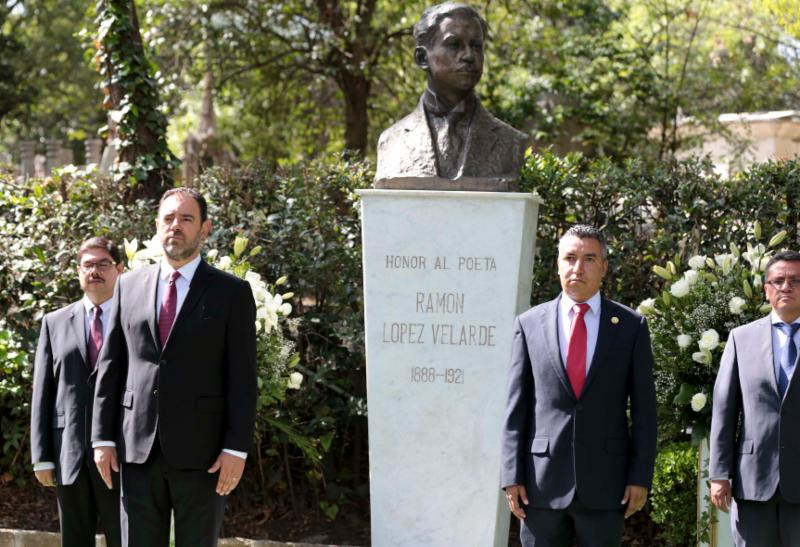 Los zacatecanos estamos orgullosos de Ramón López Velarde entre nuestros hombres ilustres: Gobernador Tello