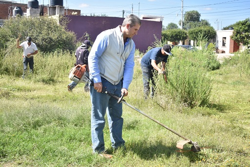 acción número 4 de su administración con la campaña de Limpieza de Lotes Baldíos.